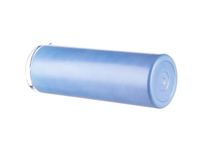 20oz/600ml Sublimation Heat-Sensitive Color Changing Stainless Steel Skinny Tumbler (Light Blue to Pink)