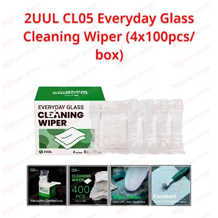 2UUL CL05 Everyday Glass Cleaning Wiper (4x100pcs/box)