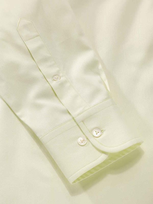 Antonello Mint Solid Full Sleeve Single Cuff Classic Fit Classic Formal Two Ply Mercerized Cotton Shirt