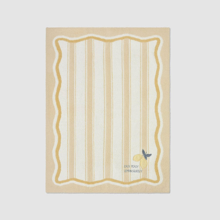 Barefoot Dreams CozyChic Lemon Stroller Blanket