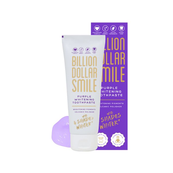 Billion Dollar Smile Purple Whitening Toothpaste - 75ml