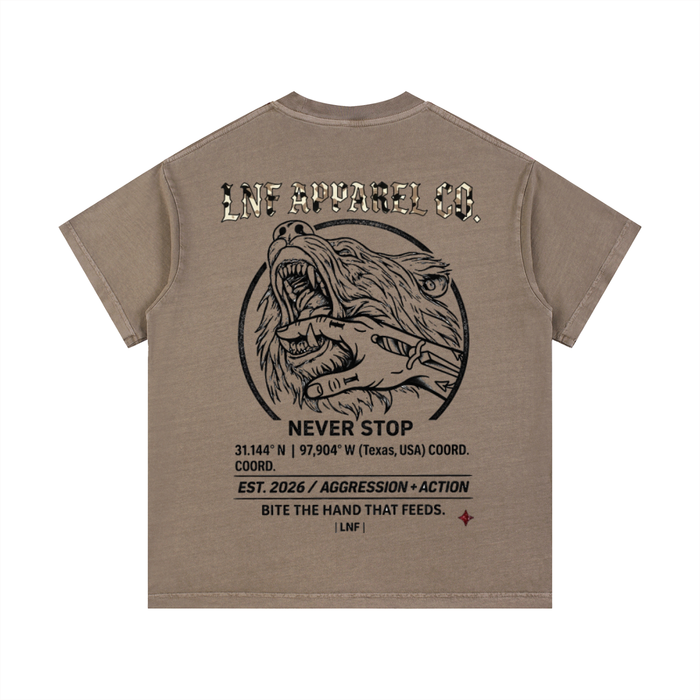 BITE THE HAND Vintage Wash Cotton T-Shirt