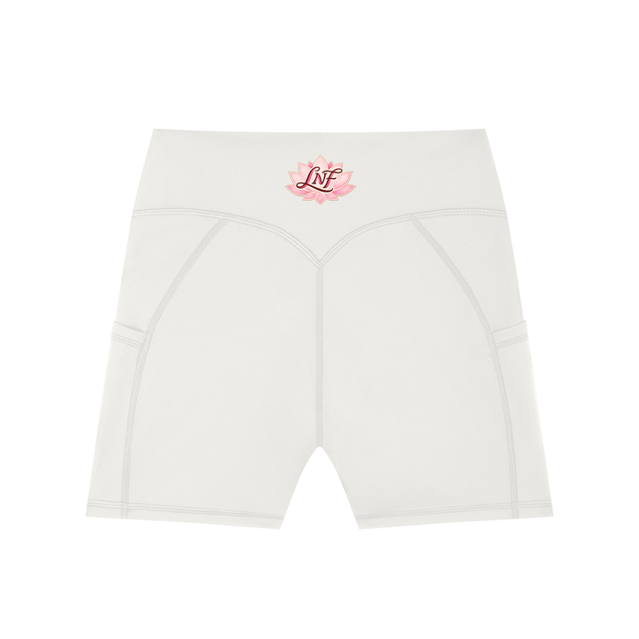 B.T.H lotus Women's High-Waisted Pocket Biker Shorts