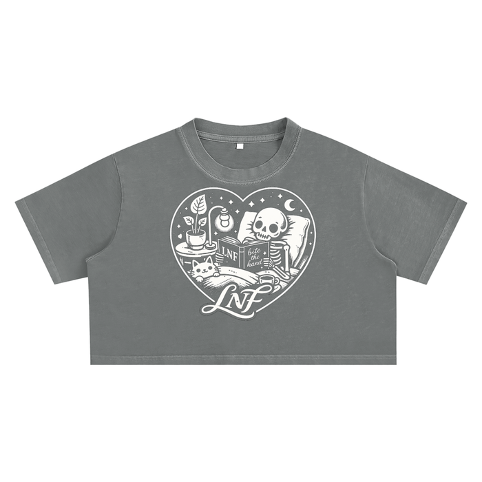 BTH Snow Washed Crop Top