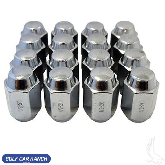 Chrome Lug Nut 1/2-20 - Pack 16