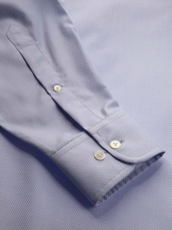 Cione Sky Solid Full Sleeve Single Cuff Classic Fit Classic Formal Two Ply Mercerized Cotton Shirt