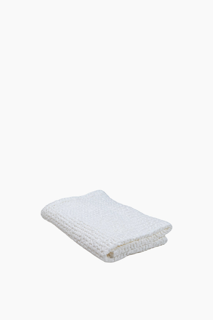 Cotton Waffle Towels | White