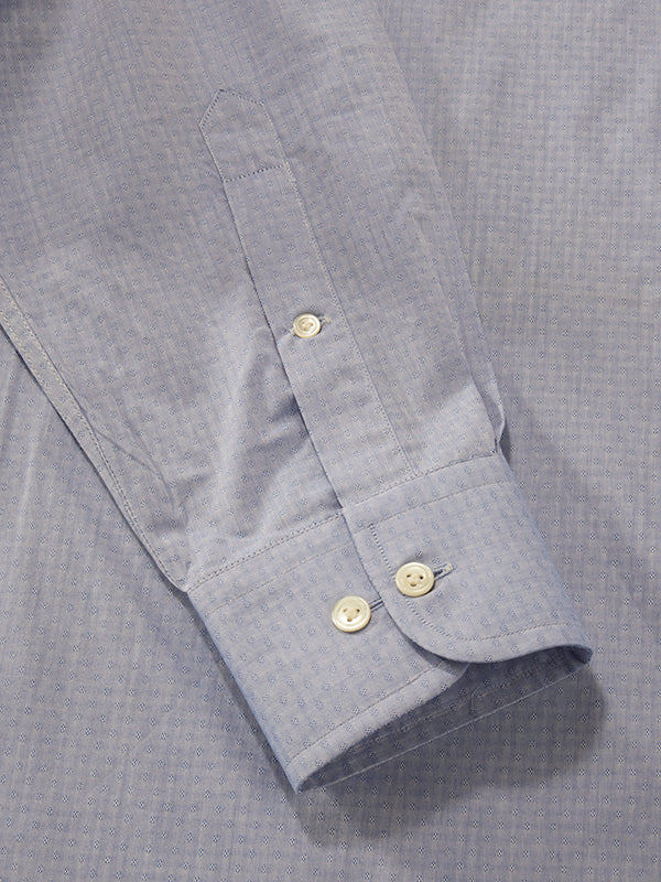 Cricoli Blue Solid Full Sleeve Single Cuff Classic Fit Classic Formal Super Fine Cotton Shirt