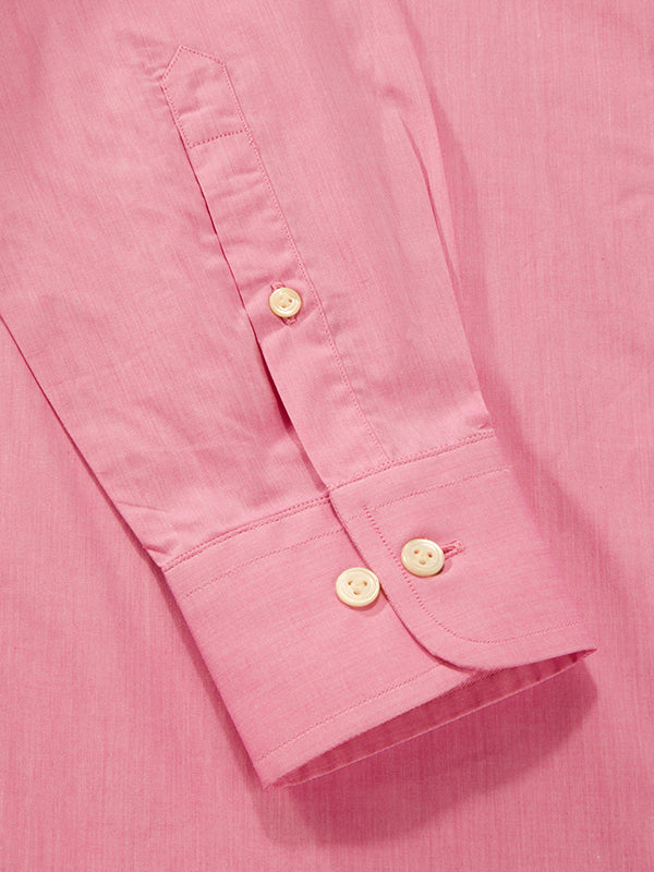 Cricoli Rose Solid Full Sleeve Single Cuff Tailored Fit Classic Formal Super Fine Cotton Shirt
