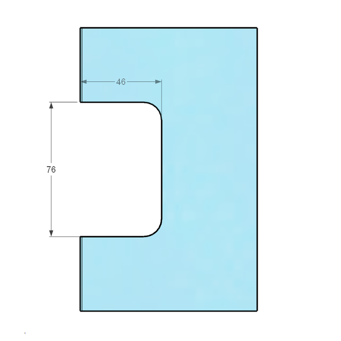 Forge Frameless Shower Hinge Heavy Duty Adjustable Glass to Wall L-Shape 90 Degrees - Antique Brass - Image 3