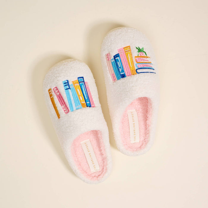 Fuzzy Slippers–Book Nook