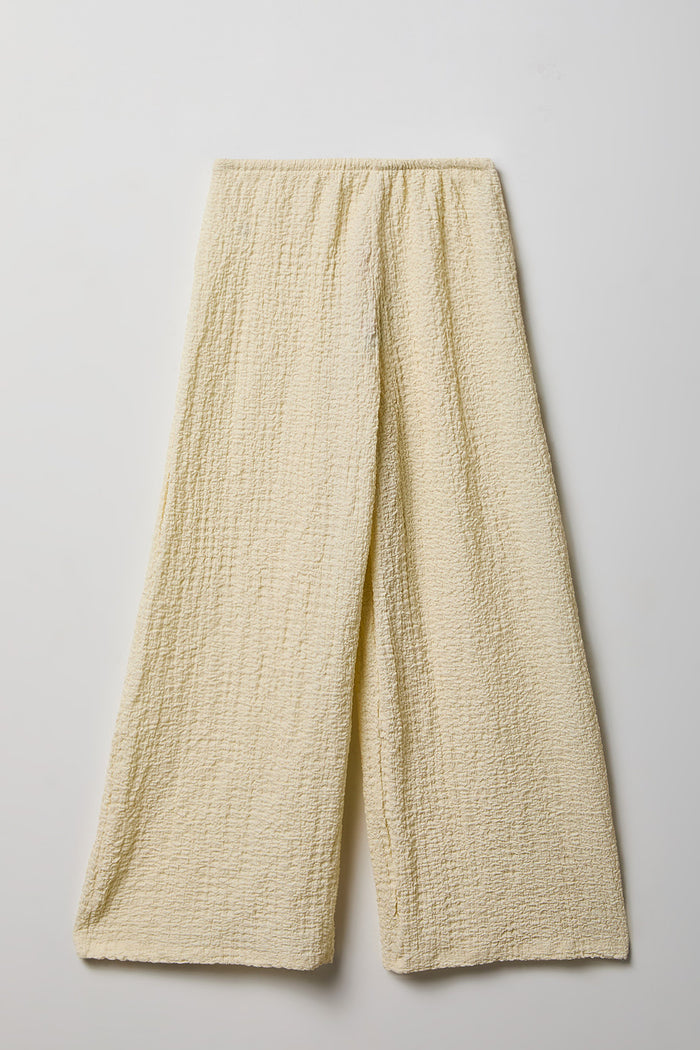 Girls Textured Wide Leg Pant