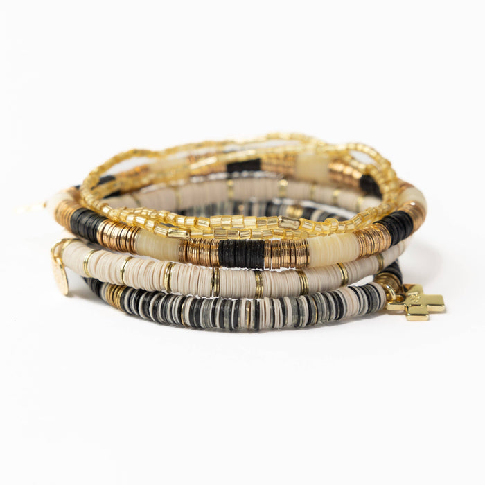 Grace Bracelet Stack of 5 - Neutral