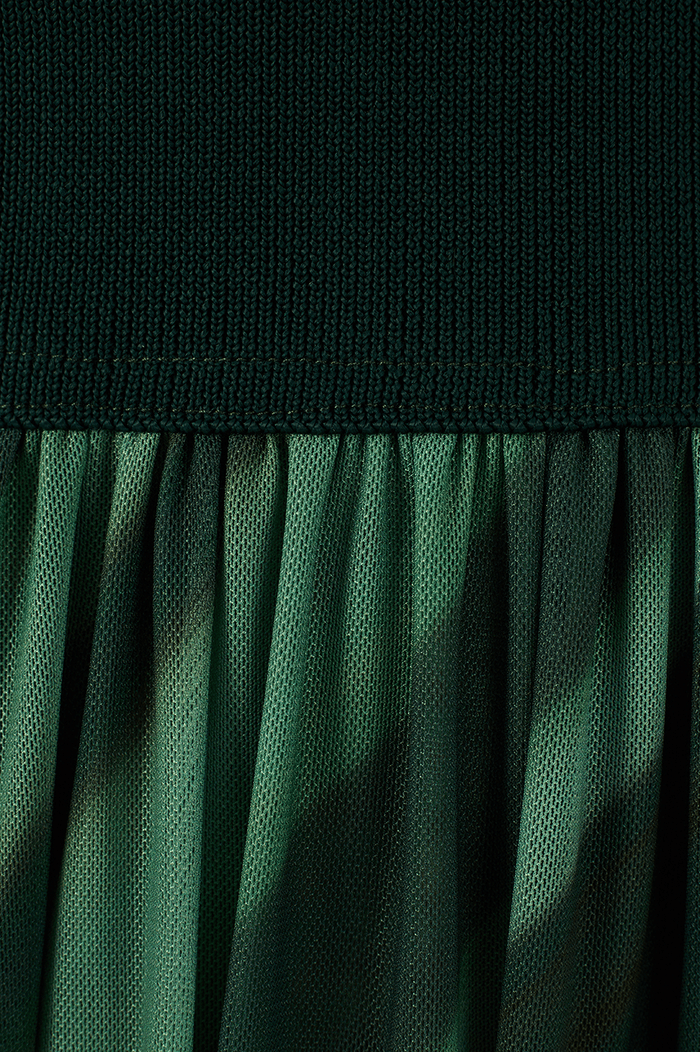 Green Floresta Tricot Top Sleeveless Maxi Dress_8