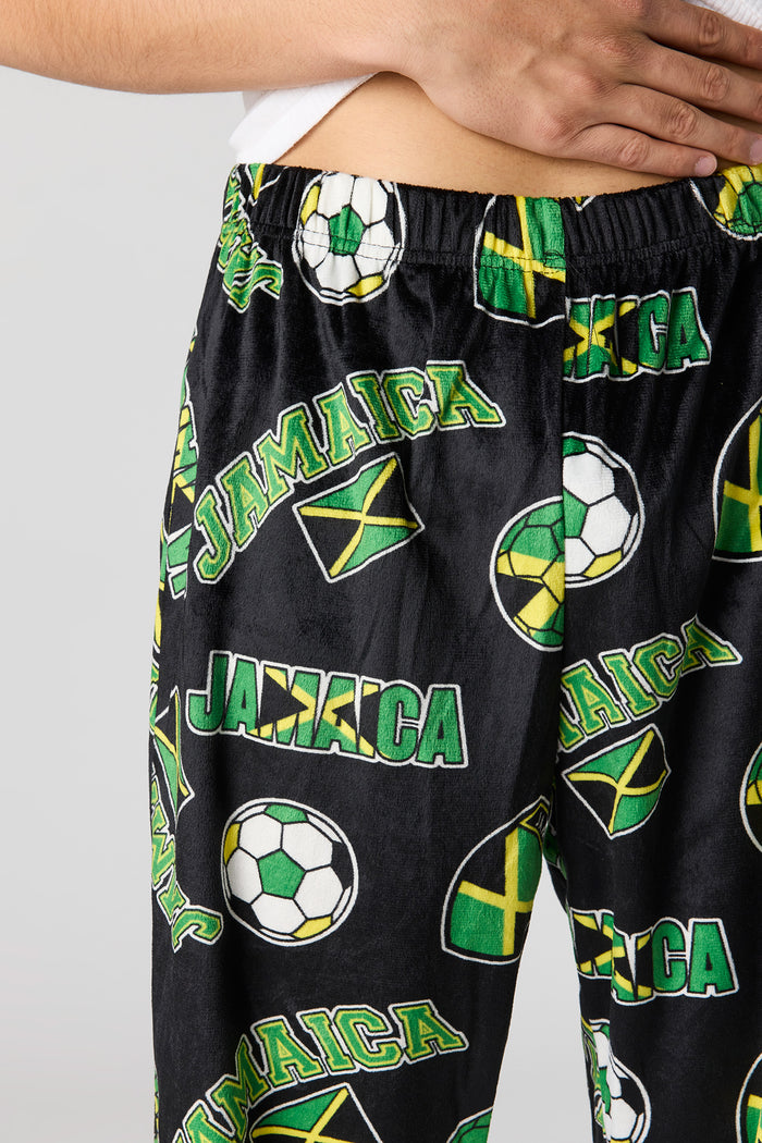 Jamaica Print Plush Pajama Pant
