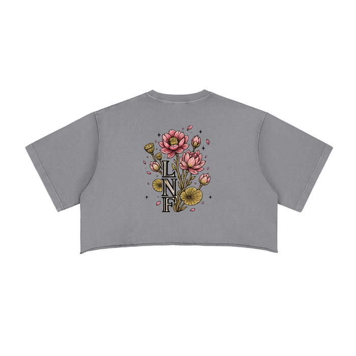 Lotus Raw Edge Crop Top