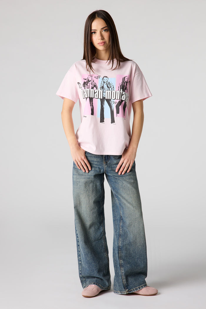 Luxe Heavy Cotton Hannah Montana Graphic Boyfriend T-Shirt