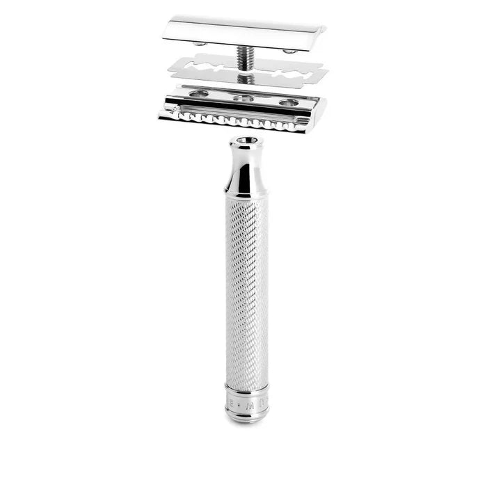 Muhle R89 Traditional Safety Razor Metal, Chrome-Plated Handle, Closed Comb - R89