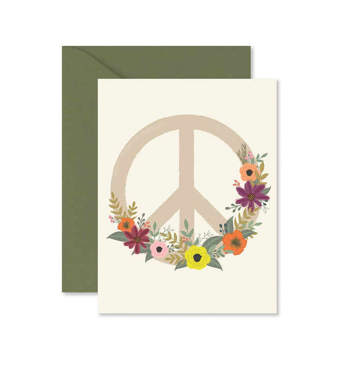 Peace Flower Greeting Card - Olita Gifts & Goods