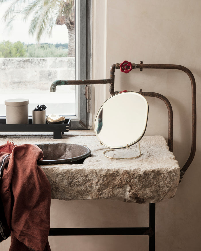 Pond Table Mirror - Brass