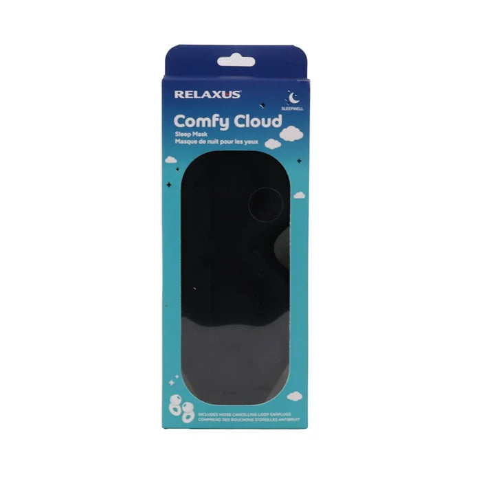 Relaxus: Comfy Cloud Sleep Mask With Noise-Cancelling Ear Plugs