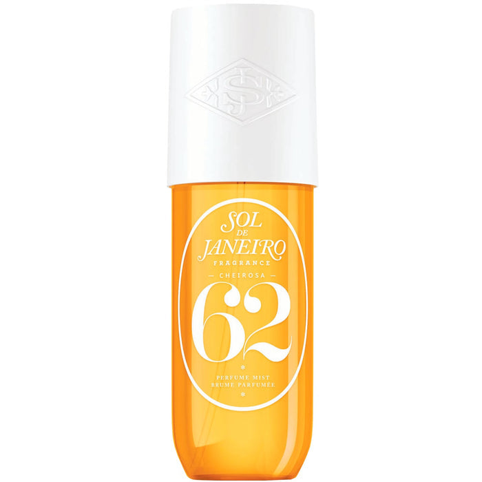 Sol de Janeiro Brazilian Crush Cheirosa ‘62 Body Mist bottle, 240ml, with vibrant packaging and floral fragrance design.
