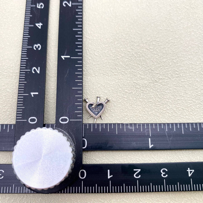 Sterling Silver Pierced Heart Earrings