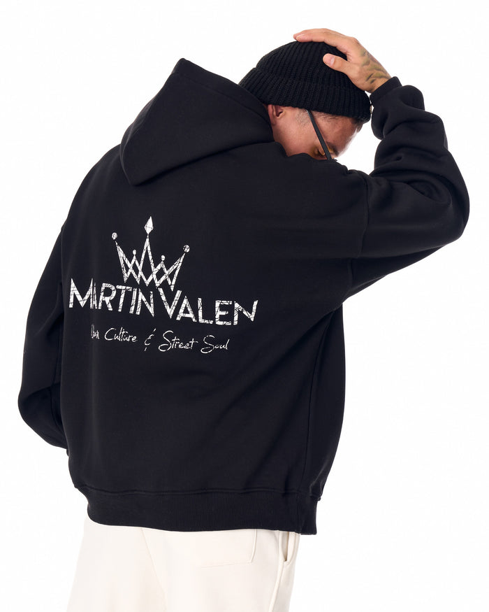 Street Culture Oversized Black Hoodie (8)