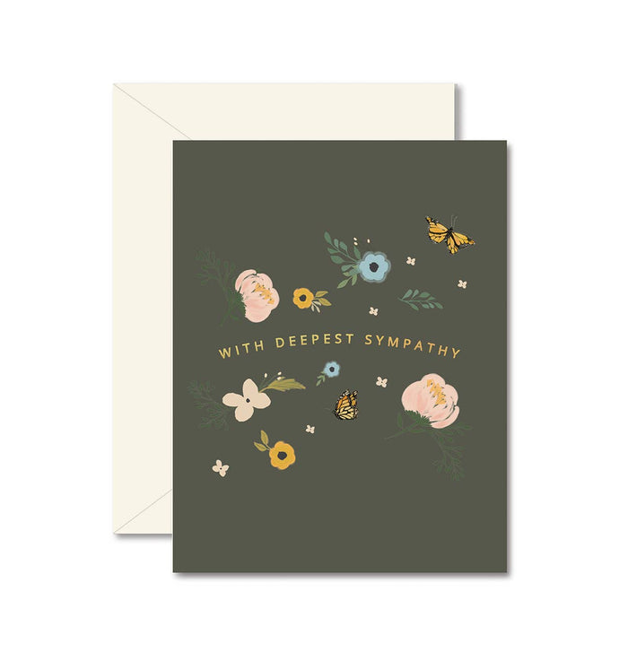 With Deepest Sympathy Greeting Card - Olita Gifts & Goods