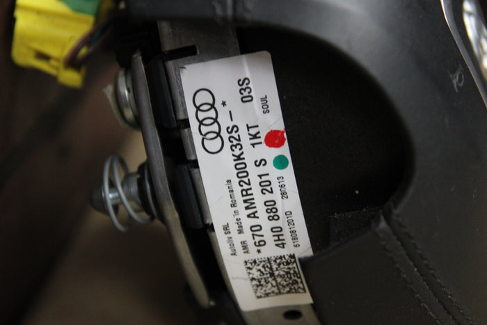 11-18 Audi A8 S8 D4 Leather Heated Steering Wheel 4H0 419 091A E OEM Set 159k