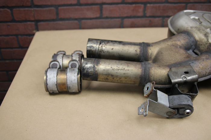 13-18 AUDI A8 S8 4.0L CENTER EXHAUST MUFFLER W/Clamps & Hanger OEM 4H0 253 411 F
