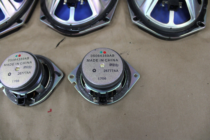 2015-2023 Dodge Charger Challenger 300 OEM Set of 8 Audio Speakers