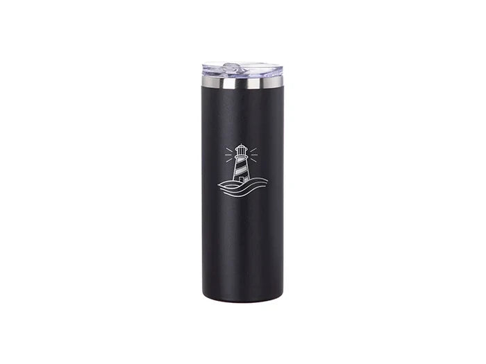 20oz/600ml Powder Coated Stainless Steel Mug(Black)