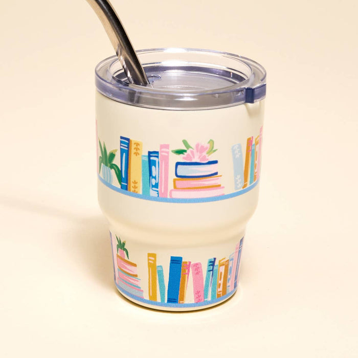 2oz Tiny Tumbler–Book Shelfie