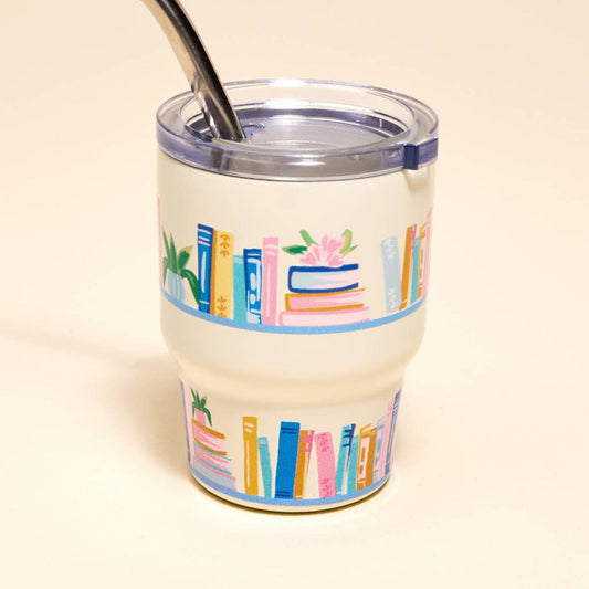 2oz Tiny Tumbler–Book Shelfie