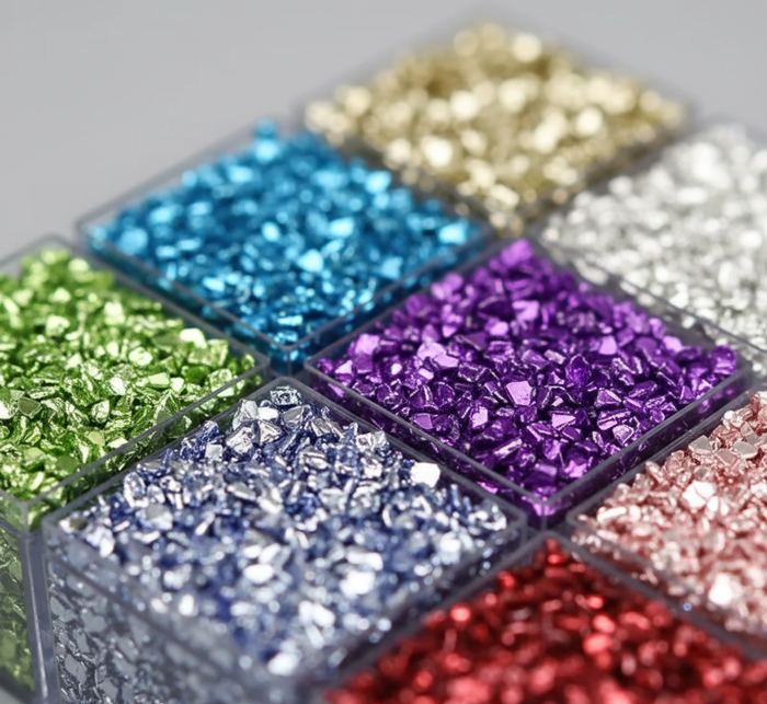 Assorted, colorful glass crafting beads from NorthWood.