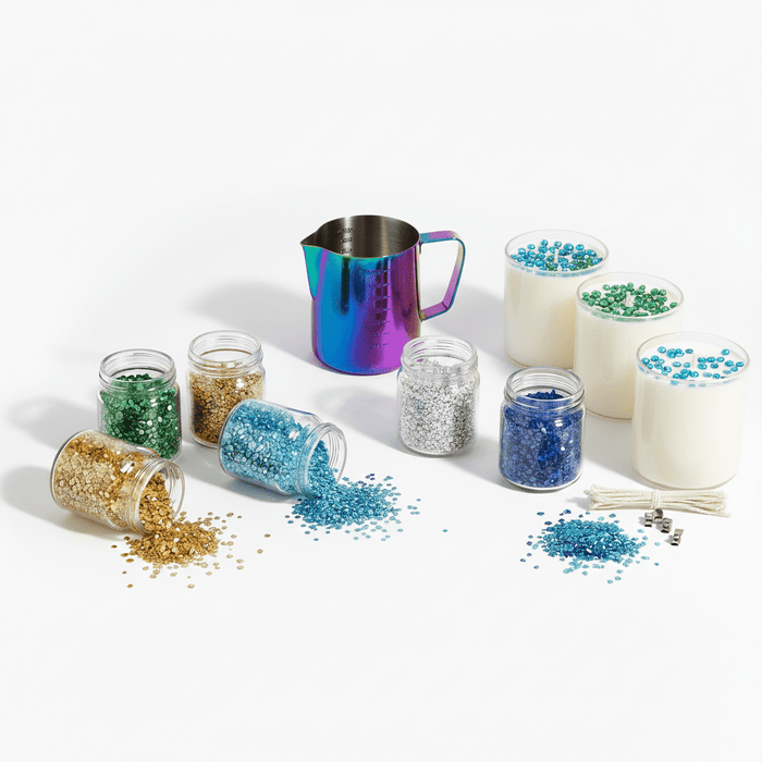 Using glass beads in candle making