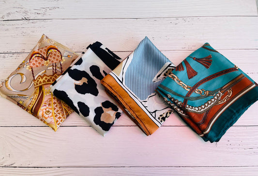 Luxe Look Silk Square Scarf