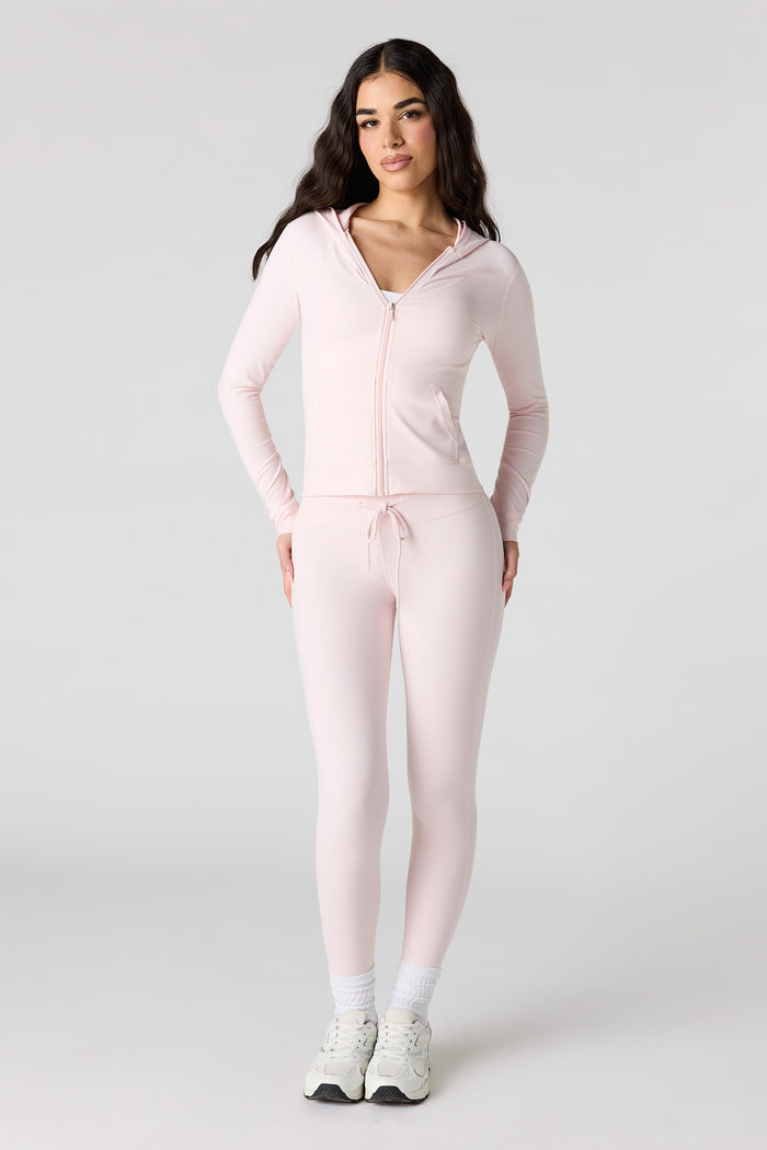 Active Soft Zip-Up Hooded Jacket
