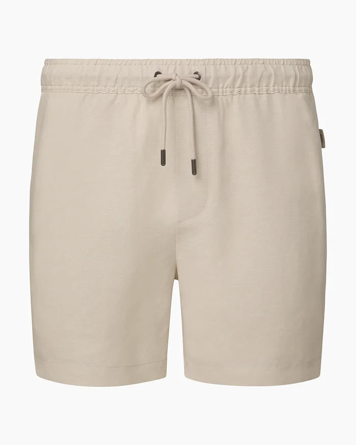 Air Linen Pull-On Short' Stone