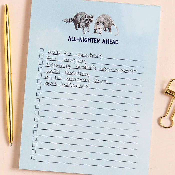 All Nighter Notepad #494213
