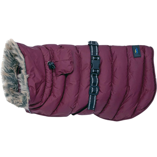 ALPINE-EXTREME-DOG-PUFFY-WINTER-COAT-BURGUNDY