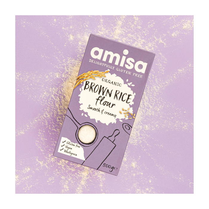 Amisa Gluten Free Organic Fine Brown Rice Flour 500g