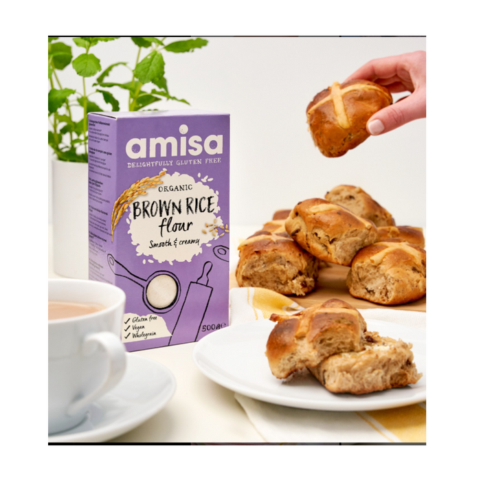 Amisa Gluten Free Organic Fine Brown Rice Flour 500g