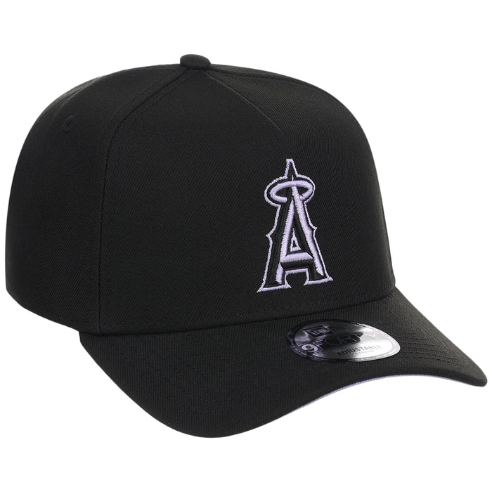 Anaheim Angels MLB Black x Lavender FASHION CORE New Era 9FORTY A-Frame