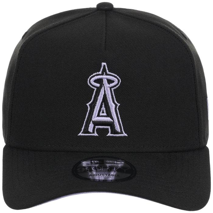Anaheim Angels MLB Black x Lavender FASHION CORE New Era 9FORTY A-Frame