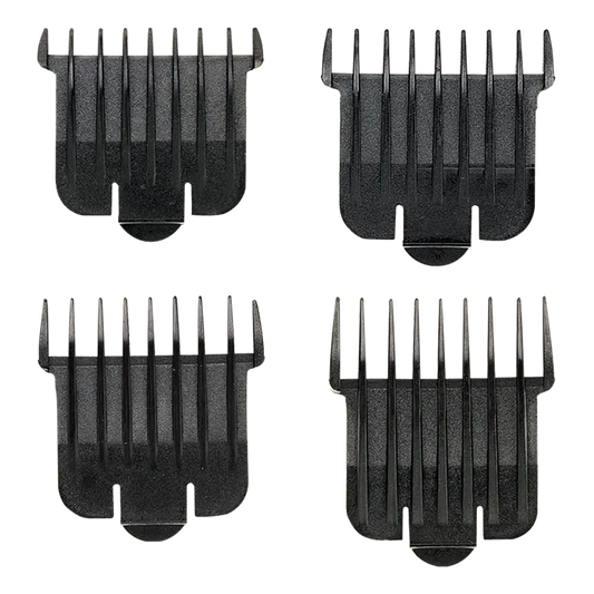 Svarte Andis ekstrakammer til Slimline Pro Li i fire klippelengder på hvit bakgrunn
