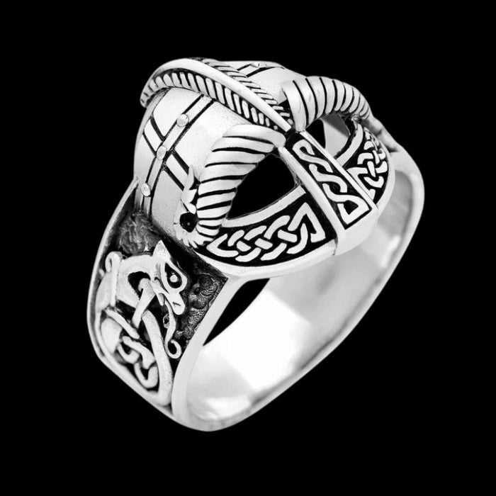vkngjewelry Bagues Viking Gjermundbu Helmet Ring 925 Sterling Silver