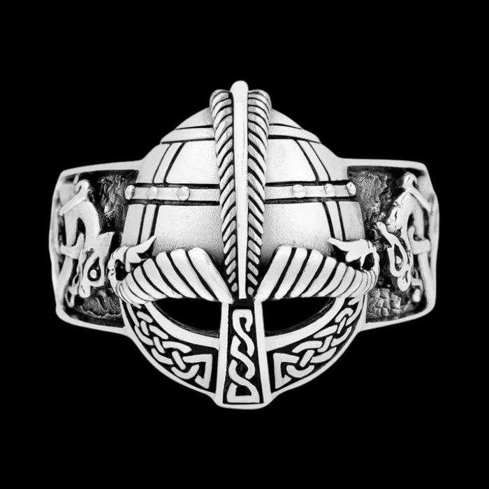 vkngjewelry Bagues Viking Gjermundbu Helmet Ring 925 Sterling Silver