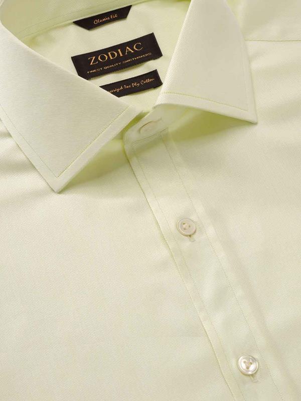Antonello Mint Solid Full Sleeve Single Cuff Classic Fit Classic Formal Two Ply Mercerized Cotton Shirt